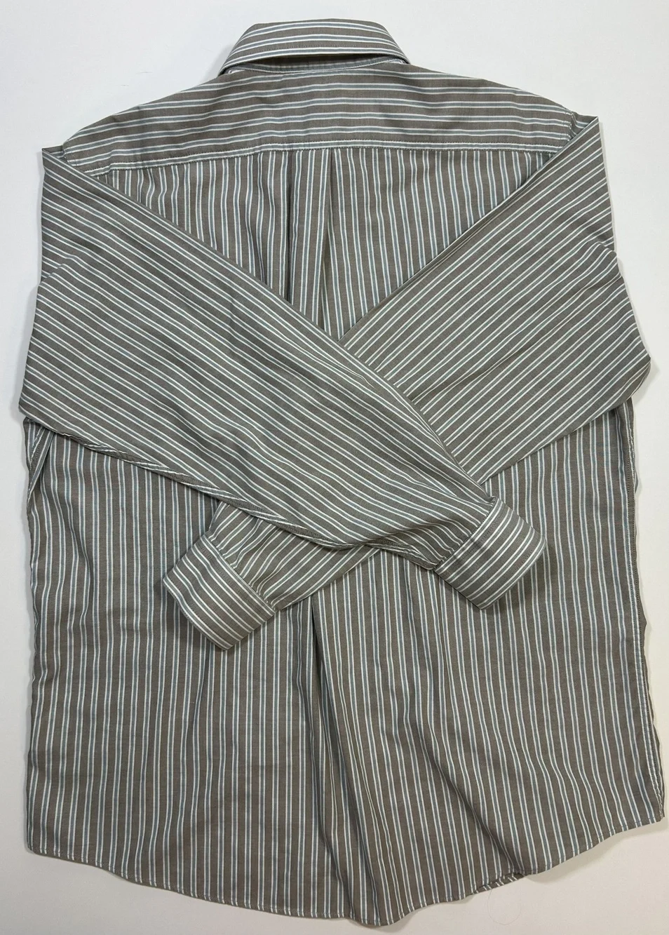 L.L. Bean Men's Striped Button-Down Shirt, Trim Fit, Size L